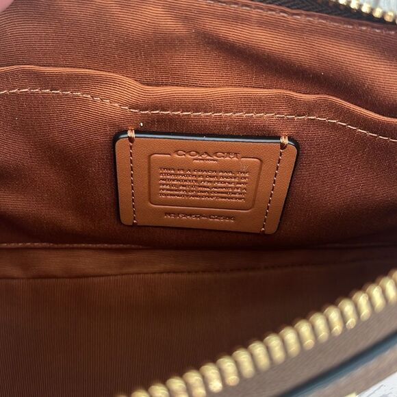 Coach Teri Shoulder Bag With Floral Daisy Print Crossbody Purse - Picture 7 of 8